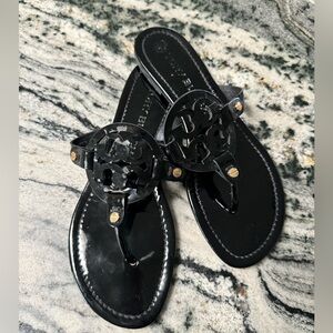 Tory Burch, black patent leather 8.5